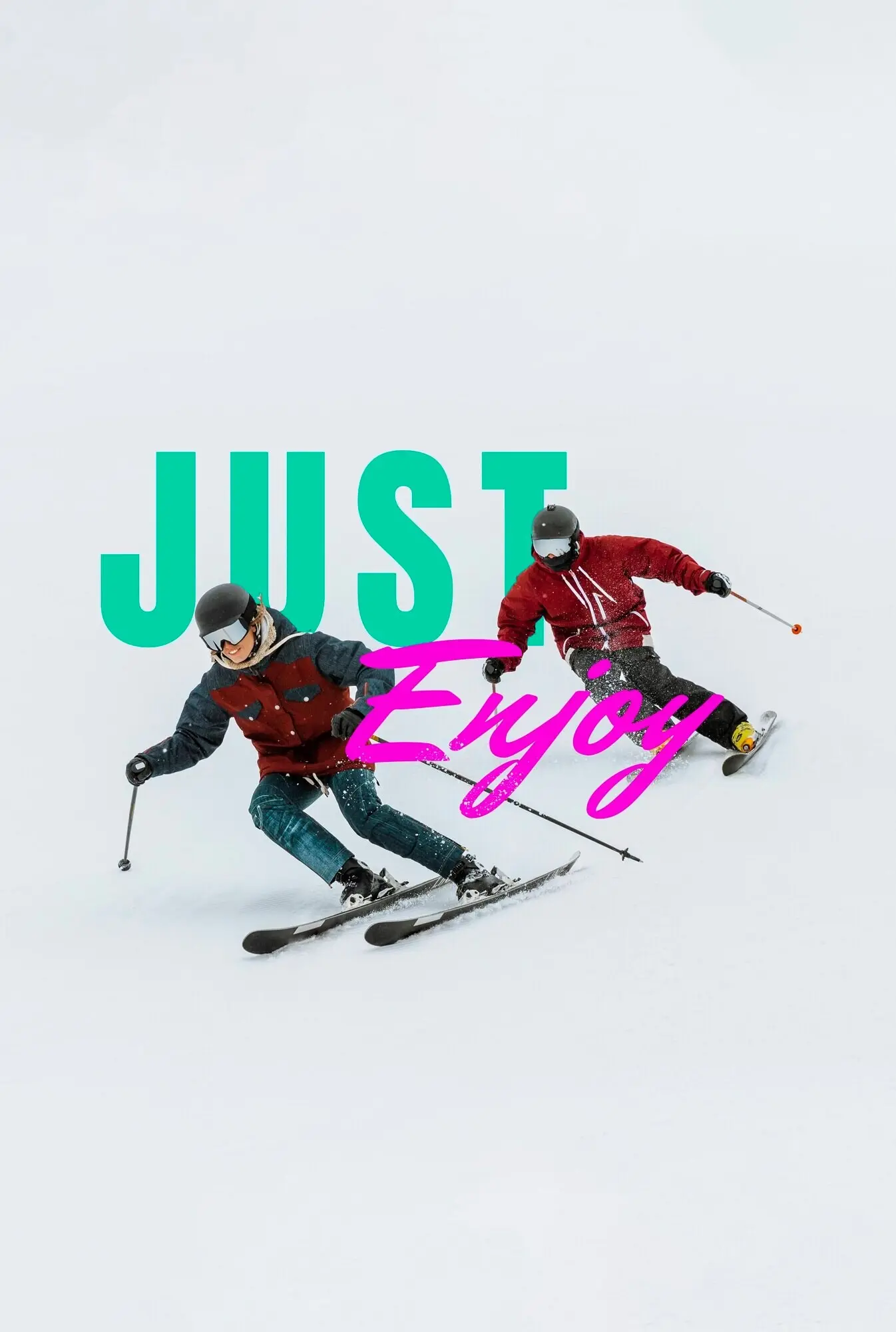 People participating in winter sports.